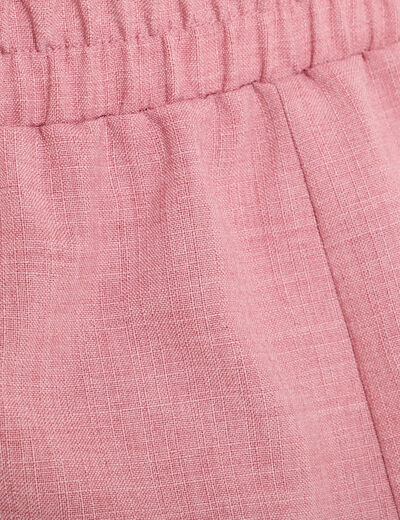 Combishort ceinturée vieux rose femme