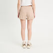 Short chino ceinturé sable femme