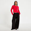 Pantalon bootcut taille standard noir femme