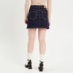 Jupe droite courte en jean denim brut femme