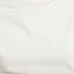 T-shirt ajust&eacute; sans manches ecru femme