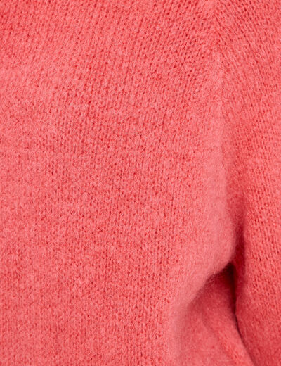 Pull manches longues vieux rose femme