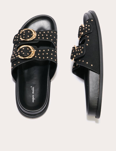Sandales à sangle noir femme