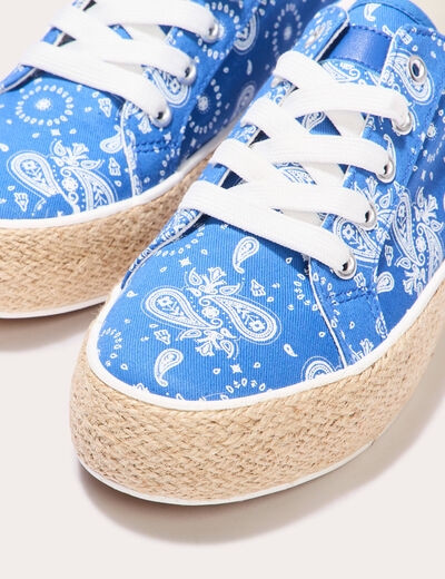 Espadrilles plates noir femme