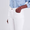 Jeans slim 5 poches blanc femme