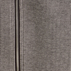 Robe droite zippée ceinturée blanc femme