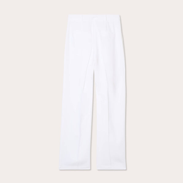 pantalon large pinces blanc femme Pantalon large pinces blanc femme