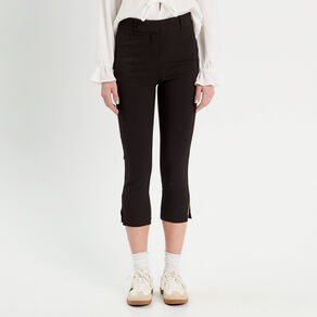 pantalon capri ajuste 78eme noir femme Pantalon capri ajusté 7/8ème noir femme