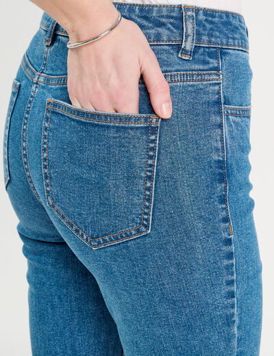 Jeans capri denim stone femme