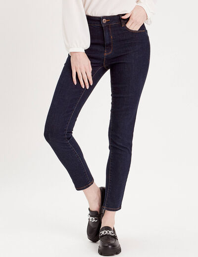 Jeans slim 5 poches denim brut femme