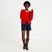 Short en jean denim brut femme