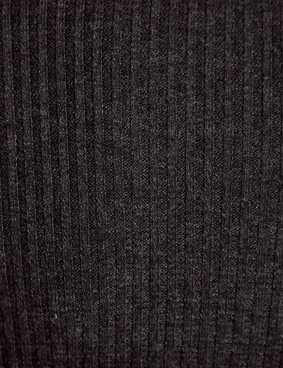 Doudou ajust&eacute; manches longues gris fonc&eacute; femme