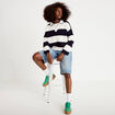 Bermuda en jean denim triple stone femme