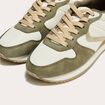 Sneakers plates vert kaki femme