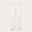 Jean slim taille standard denim blanc femme