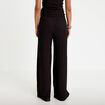 Pantalon large taille standard noir femme