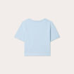 T-shirt cropped bleu clair femme