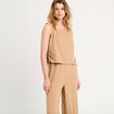 Combinaison sans manches beige femme