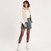 Veste sans manches fermeture zipp&eacute;e ivoire femme