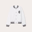 Gilet effet polaire ecru femme