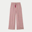 Pantalon large taille standard blanc femme