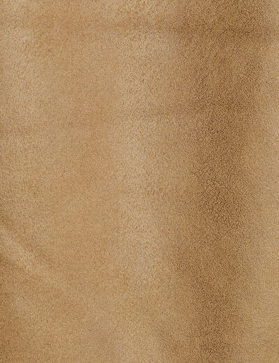 Blouson sans manches zippé taupe femme