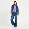 Gilet sans manches effet polaire bleu electrique femme