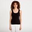 D&eacute;bardeur c&ocirc;tel&eacute; ajust&eacute; d&eacute;collet&eacute; noir femme