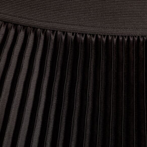 Jupe longue patineuse plissée noir femme