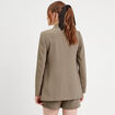 Veste blazer fluide vert kaki femme