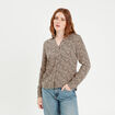 Chemise manches longues ecru femme