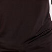 T-shirt avec ouverture noir femme