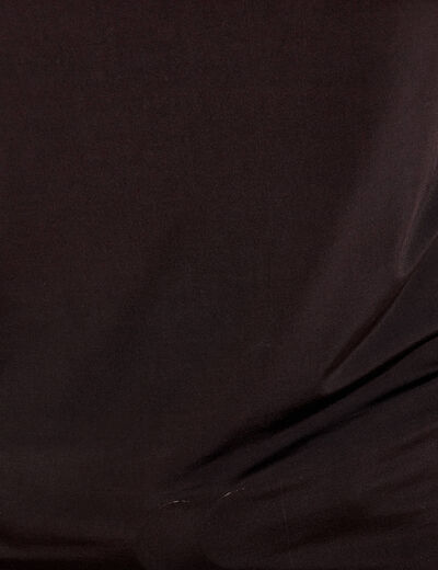 T-shirt avec ouverture noir femme