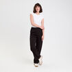 Pantalon large noir femme