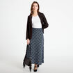 Jupe longue fluide noir femme