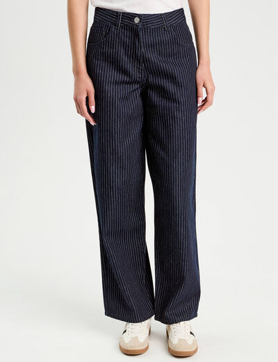 Jeans barrel denim brut femme