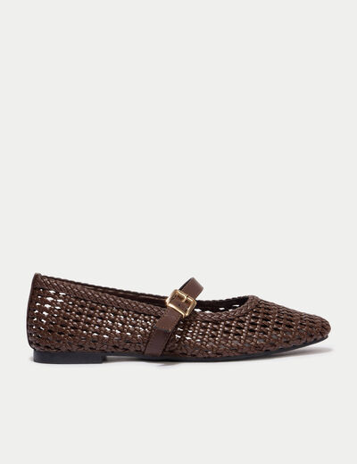 Ballerines marron femme