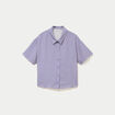 Chemise manches courtes bleu femme