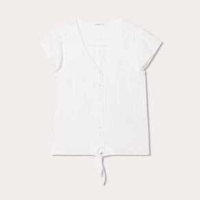blouse manches courtes ecru femme Blouse manches courtes ecru femme
