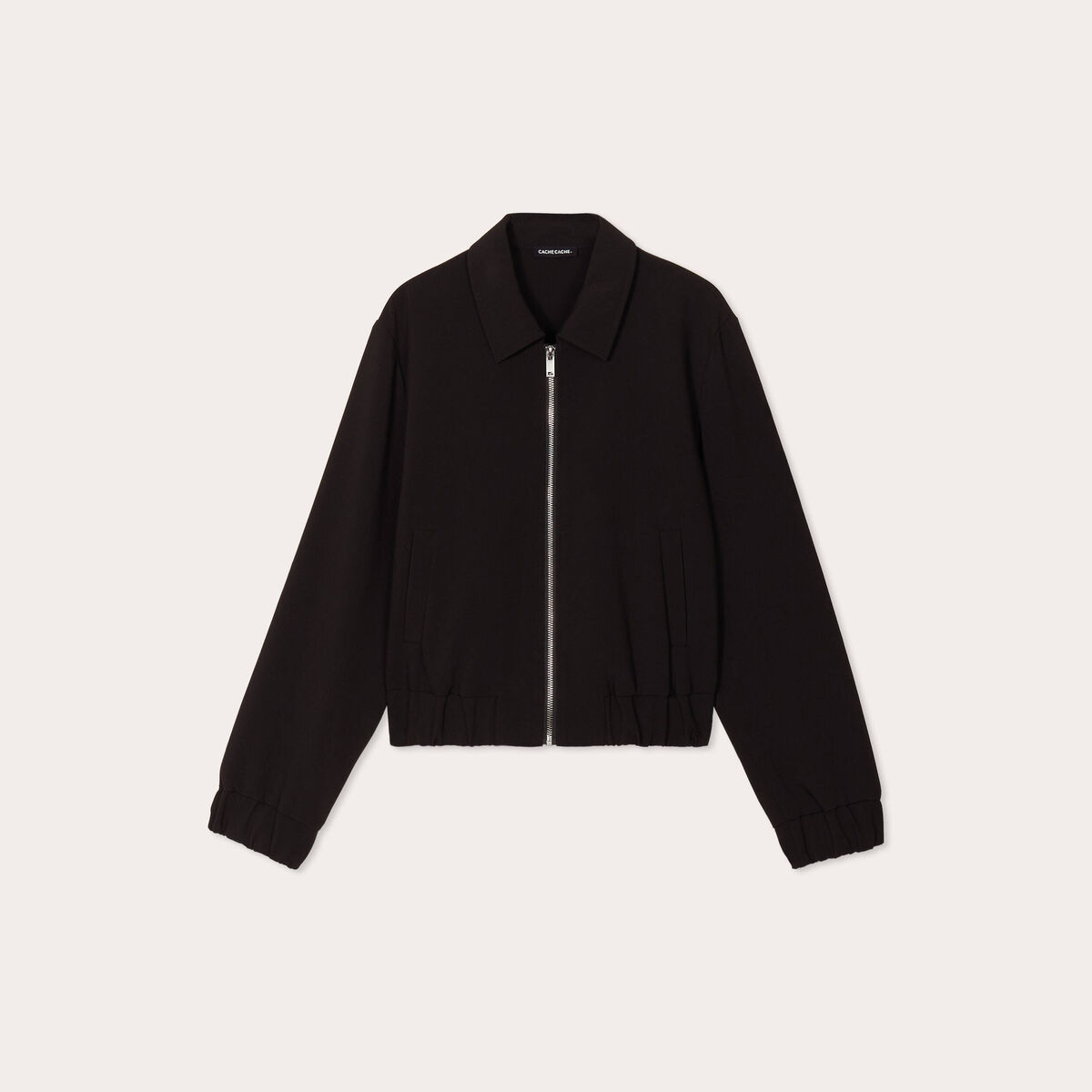 Veste zippée noir femme