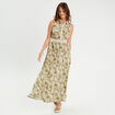 Robe longue sans manches blanc femme