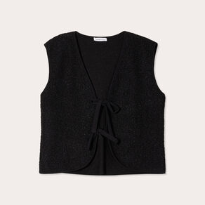 gilet sans manches polaire noir femme Gilet sans manches polaire noir femme