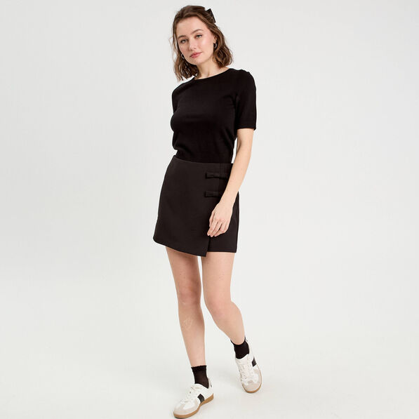 pull manches courtes noir femme Pull manches courtes noir femme