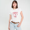 T-shirt manches courtes blanc femme