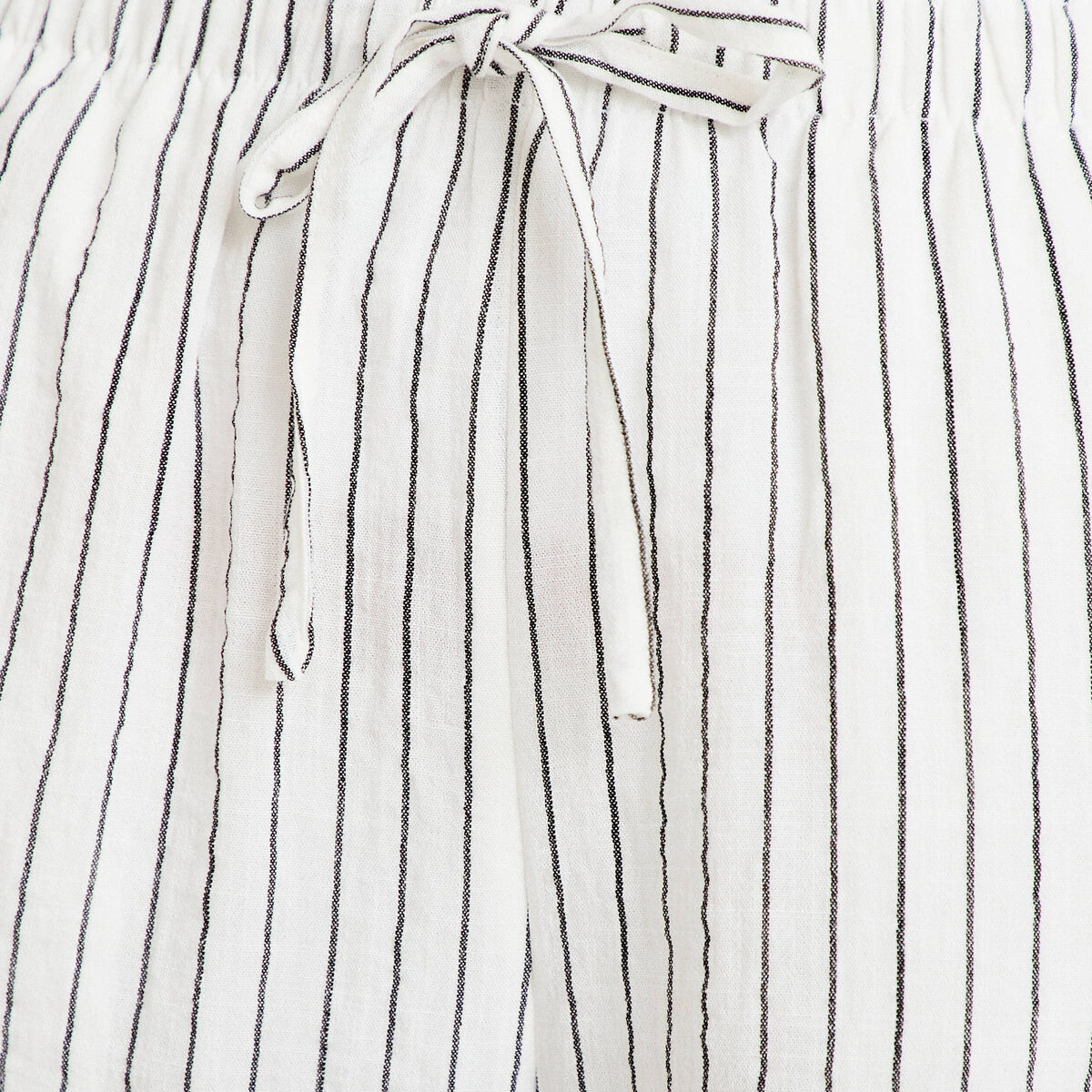 Pantalon large taille standard blanc femme