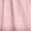 Blouse vichy brod&eacute;e rose femme