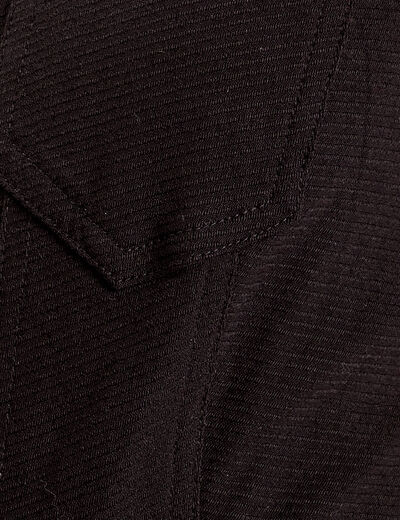 Robe évasée sans manches noir femme