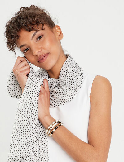 Foulard ecru femme