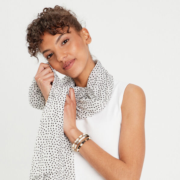 Foulard ecru femme