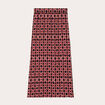 Jupe midi évasée fluide rouge femme